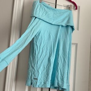 Lily Pulitzer Light Blue Off-Shoulder Top